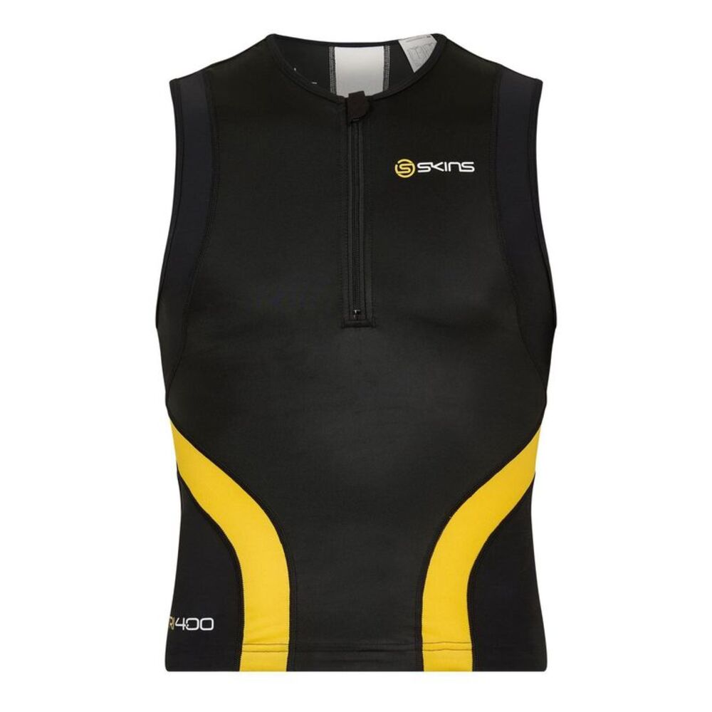 Skins Mens Tri 400 Triathlon T-Shirt / Black
